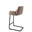 Jesper Home Misaki Mocha Mist Barkruk (L) - Counter Arch Black