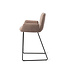 Jesper Home Misaki Mocha Mist Barkruk (L) - Counter Slide Black