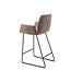 Jesper Home Misaki Mocha Mist Barkruk (L) - Counter Slide Black
