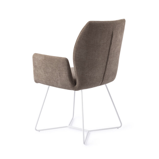 Jesper Home Misaki Mocha Mist Eetkamerstoel - Beehive White