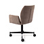 Jesper Home Misaki Mocha Mist Eetkamerstoel - Caster Black