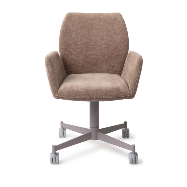 Jesper Home Misaki Mocha Mist Eetkamerstoel - Caster Grey