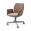 Jesper Home Misaki Mocha Mist Eetkamerstoel - Caster Grey