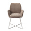 Jesper Home Misaki Mocha Mist Eetkamerstoel - Cross Steel