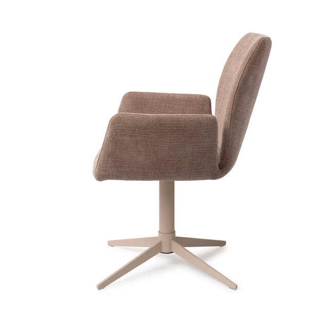 Jesper Home Misaki Mocha Mist Eetkamerstoel - Quad Beige