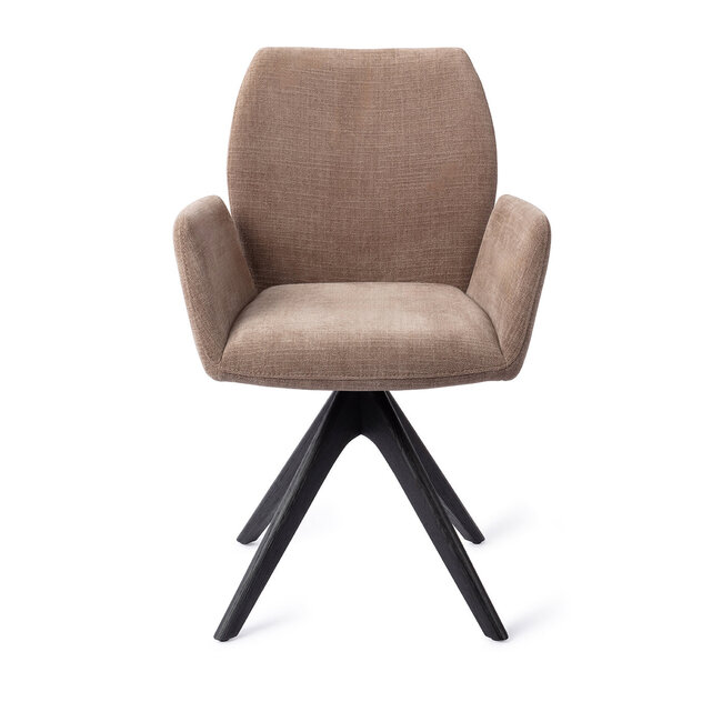 Jesper Home Misaki Mocha Mist Eetkamerstoel - Revolve Oak Black