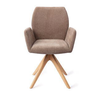 Jesper Home Misaki Mocha Mist Eetkamerstoel - Revolve Oak Natural
