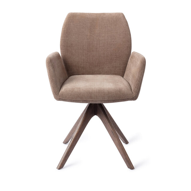 Jesper Home Misaki Mocha Mist Eetkamerstoel - Revolve Oak Walnut