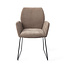 Jesper Home Misaki Mocha Mist Eetkamerstoel - Slide Black