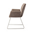 Jesper Home Misaki Mocha Mist Eetkamerstoel - Slide Steel