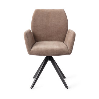 Jesper Home Misaki Mocha Mist Eetkamerstoel - Turn Black