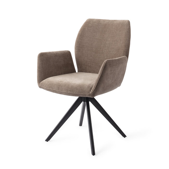 Jesper Home Misaki Mocha Mist Eetkamerstoel - Turn Black