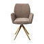 Jesper Home Misaki Mocha Mist Eetkamerstoel - Turn Gold