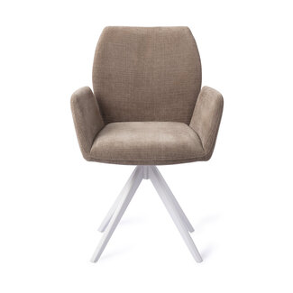 Jesper Home Misaki Mocha Mist Eetkamerstoel - Turn White