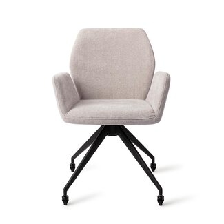 Jesper Home Misaki Pretty Plaster Eetkamerstoel - Glide Black