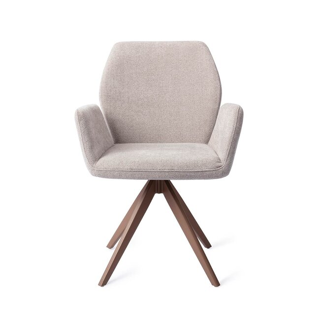 Jesper Home Misaki Pretty Plaster Eetkamerstoel - Turn Brown