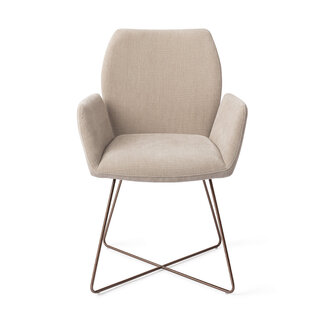 Jesper Home Misaki Sand Strand Eetkamerstoel - Cross Rose