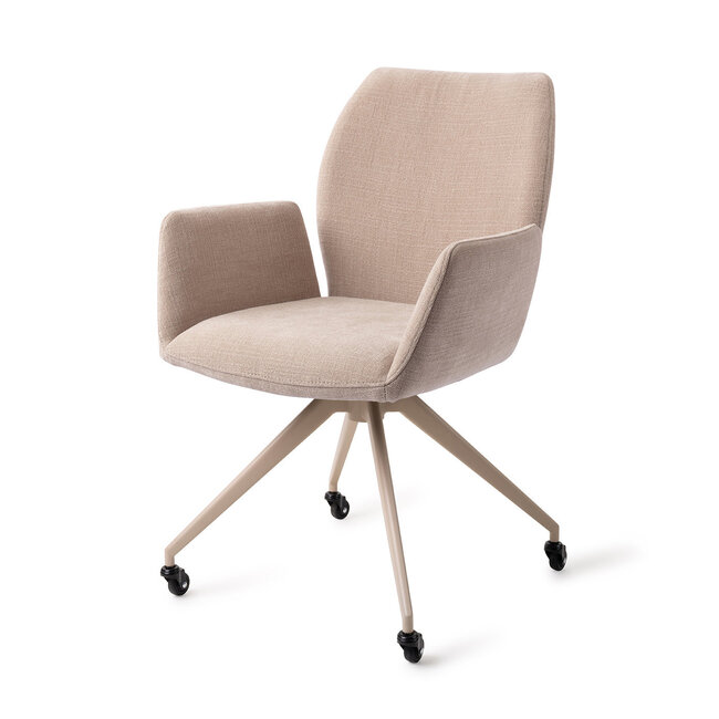 Jesper Home Misaki Sand Strand Eetkamerstoel - Glide Beige