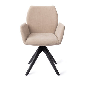 Jesper Home Misaki Sand Strand Eetkamerstoel - Revolve Oak Black