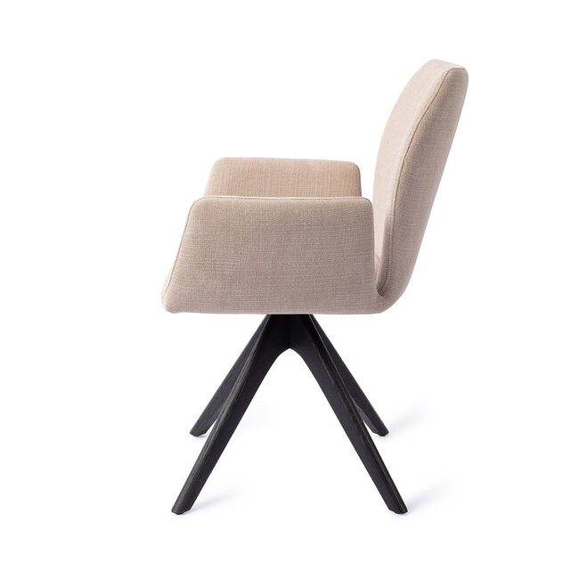 Jesper Home Misaki Sand Strand Eetkamerstoel - Revolve Oak Black