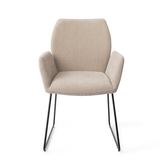 Jesper Home Misaki Sand Strand Eetkamerstoel - Slide Black