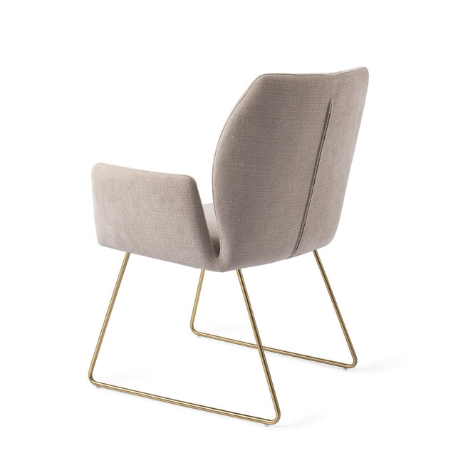 Jesper Home Misaki Sand Strand Eetkamerstoel - Slide Gold