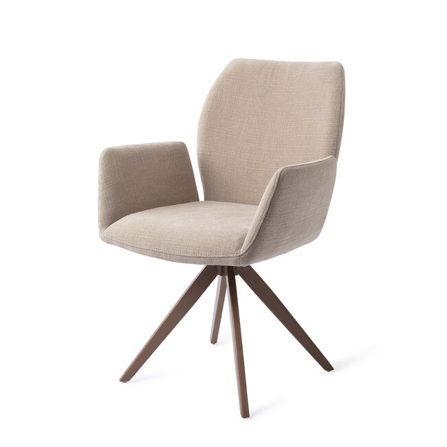 Jesper Home Misaki Sand Strand Eetkamerstoel - Turn Brown