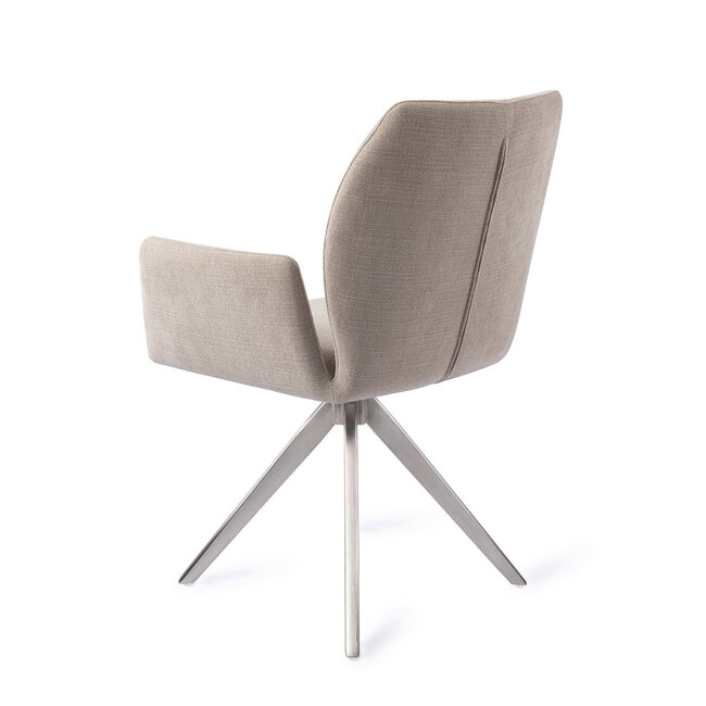 Jesper Home Misaki Sand Strand Eetkamerstoel - Turn Steel