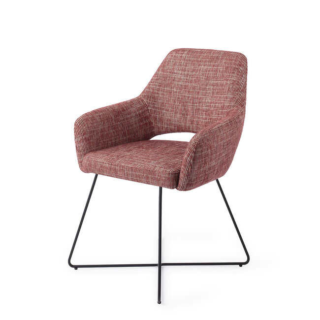 Jesper Home Yanai Berry Bars Eetkamerstoel - Cross Black