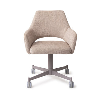 Jesper Home Yanai Biscuit Beach Eetkamerstoel - Caster Grey