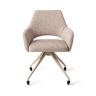Jesper Home Yanai Biscuit Beach Eetkamerstoel - Glide Beige