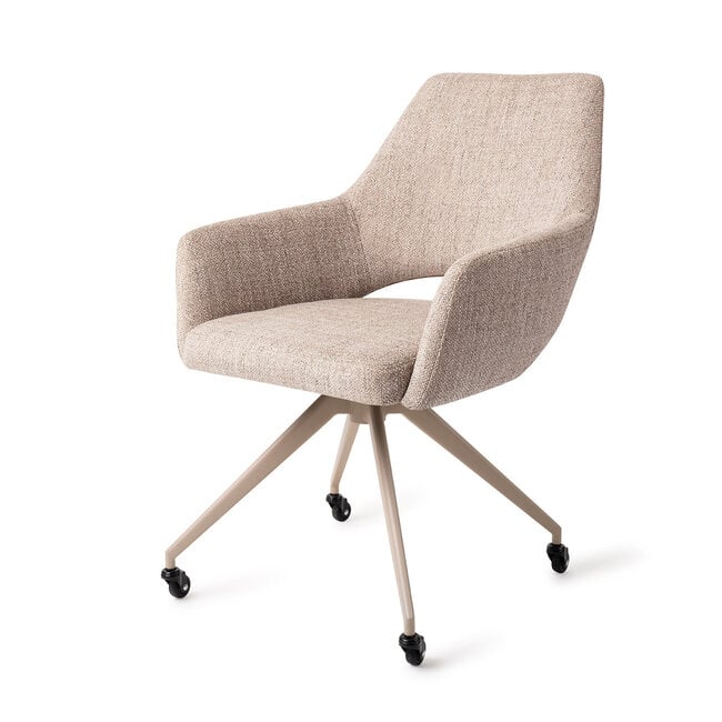 Jesper Home Yanai Biscuit Beach Eetkamerstoel - Glide Beige