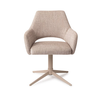 Jesper Home Yanai Biscuit Beach Eetkamerstoel - Quad Beige