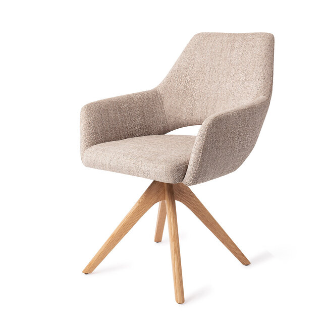 Jesper Home Yanai Biscuit Beach Eetkamerstoel - Revolve Oak Natural
