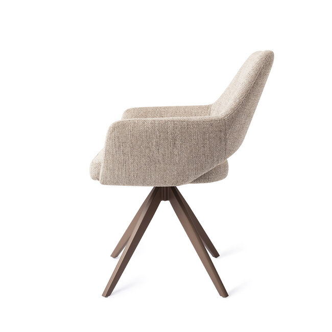 Jesper Home Yanai Biscuit Beach Eetkamerstoel - Turn Brown