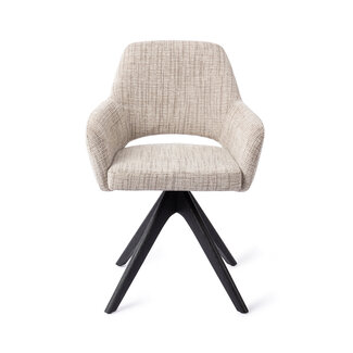 Jesper Home Yanai Caramel Grid Eetkamerstoel - Revolve Oak Black