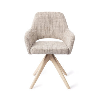 Jesper Home Yanai Caramel Grid Eetkamerstoel - Revolve Oak Bleach