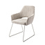 Jesper Home Yanai Caramel Grid Eetkamerstoel - Slide Steel