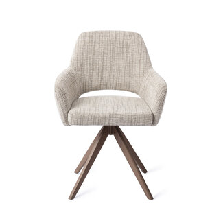 Jesper Home Yanai Caramel Grid Eetkamerstoel - Turn Brown