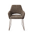 Jesper Home Yanai Checked Chestnut Eetkamerstoel - Slide Rose