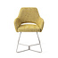 Jesper Home Yanai Lemon Lines Eetkamerstoel - Beehive Steel