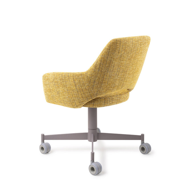 Jesper Home Yanai Lemon Lines Eetkamerstoel - Caster Grey