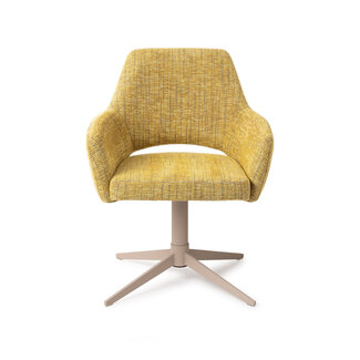 Jesper Home Yanai Lemon Lines Eetkamerstoel - Quad Beige