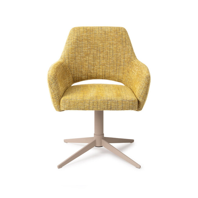 Jesper Home Yanai Lemon Lines Eetkamerstoel - Quad Beige