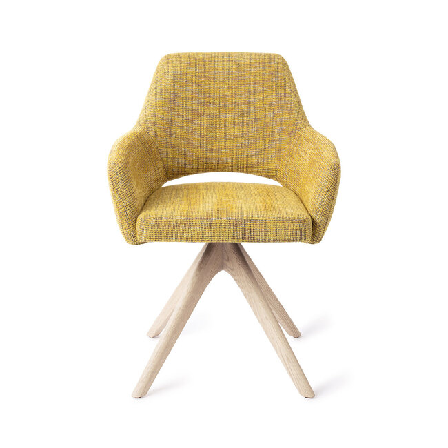 Jesper Home Yanai Lemon Lines Eetkamerstoel - Revolve Oak Bleach
