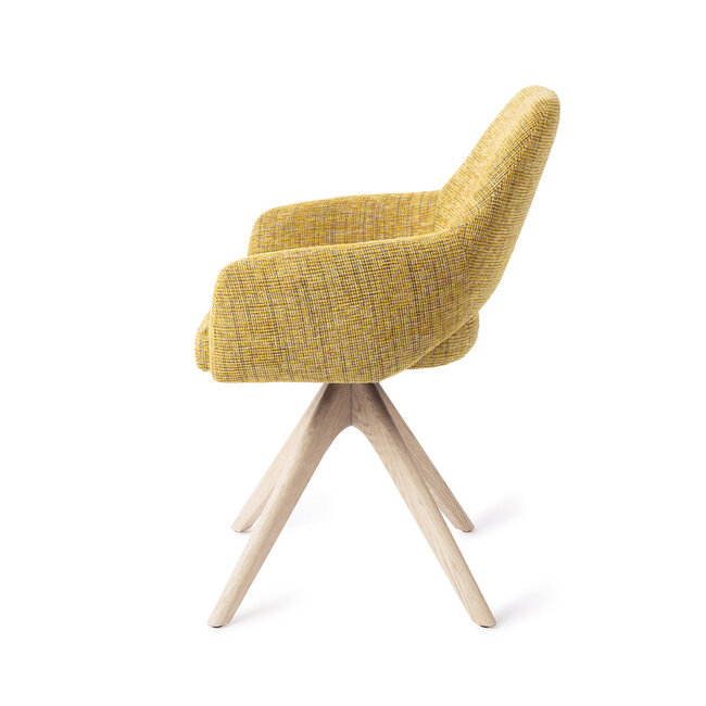 Jesper Home Yanai Lemon Lines Eetkamerstoel - Revolve Oak Bleach