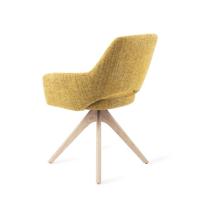 Jesper Home Yanai Lemon Lines Eetkamerstoel - Revolve Oak Bleach