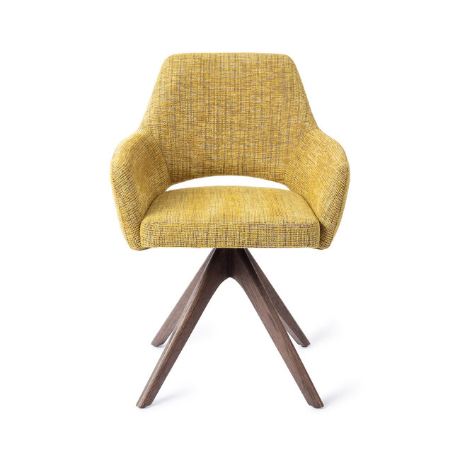 Jesper Home Yanai Lemon Lines Eetkamerstoel - Revolve Oak Walnut