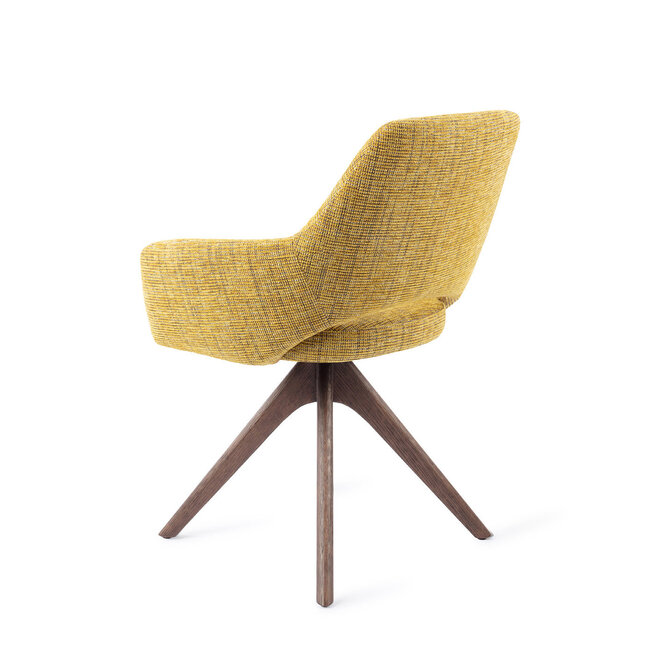 Jesper Home Yanai Lemon Lines Eetkamerstoel - Revolve Oak Walnut