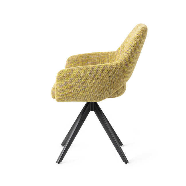 Jesper Home Yanai Lemon Lines Eetkamerstoel - Turn Black